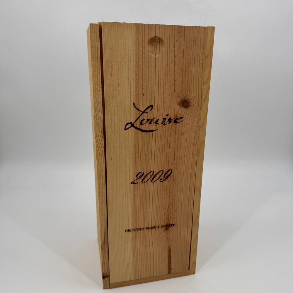 Domaine Drouhin Wine Crate Natural Wood 2009 Louise Branded‎ Box